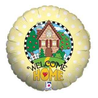 Welcome Home Yellow Balloon Foil