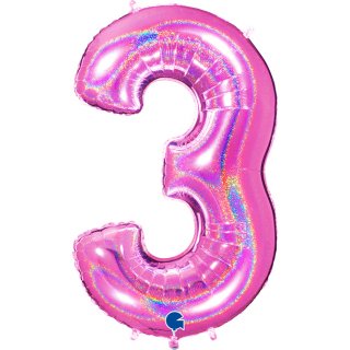 fuchsia-holographic-supershape-balloon-number-3-for-party-decoration-613ghf