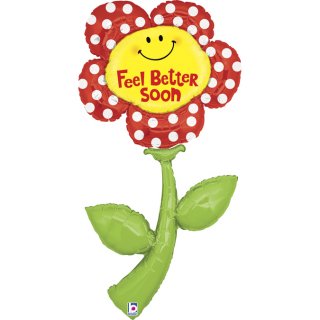 Feel Better Soon Flower Balloon Supershape