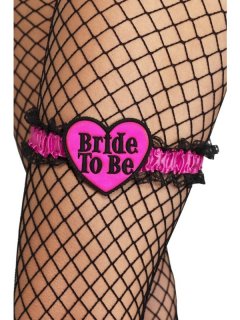 Hot Pink Bride to Be garter