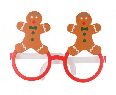 Gingerbread paper glasses