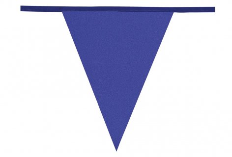 Blue glitter flag bunting 6 meters