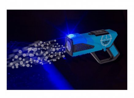 Blue bubble gun with led light