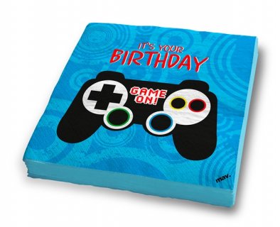 It's your birthday μπλε χαρτοπετσέτες game controller