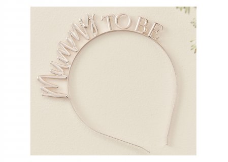 Ροζ χρυσή μεταλλική στέκα με τα γράμματα Mummy to Be για πάρτυ με θέμα το baby shower
