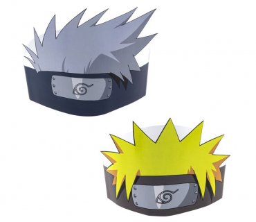 Naruto and Kakashi party hats 8pcs