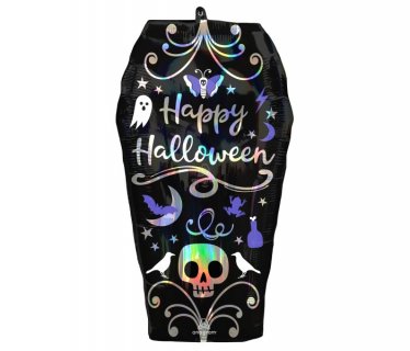 Happy Halloween Coffin super shape balloon 68cm