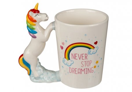 Never stop dreaming mug