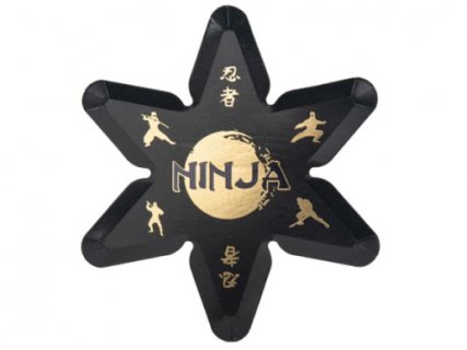 ninja-black-shiruken-shaped-small-paper-plates-91650