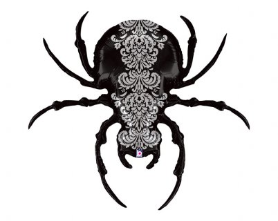 Pretty scary spider large foil balloon 95cm