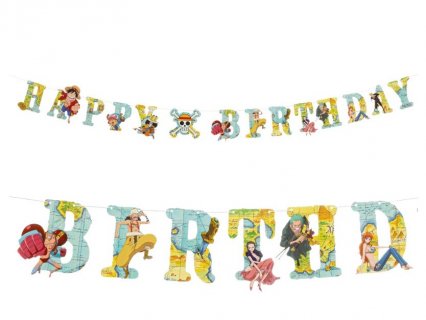 One Piece Happy Birthday garland 200cm