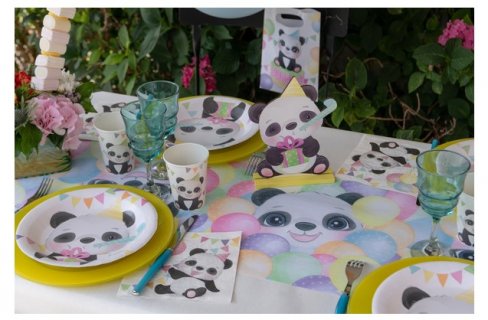 Luncheon napkins for a Panda theme party