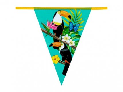 Παπαγάλοι Τουκάν Γιρλάντα Σημαιάκια (6μ)