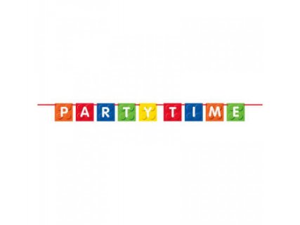 Γιρλάντα Πάρτυ Τουβλάκια Party Time (1,8μ)