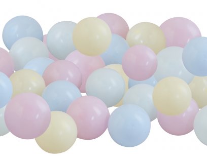 Pastel mix small latex balloons 40pcs
