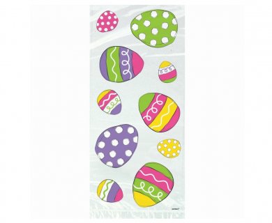 Easter eggs gift bags with twist ties 20pcs