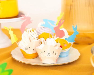Cupcake wrappers for an Easter theme party