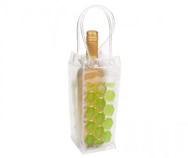 Πλαστική τσάντα με παγοκυψέλες για δροσερά μπουκάλια