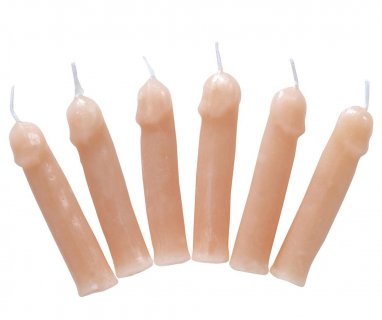 Willy party candles 6pcs