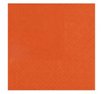 Beverage napkins in orange color