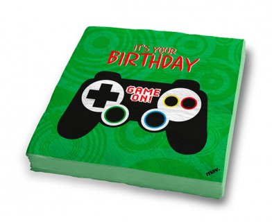 Πράσινες χαρτοπετσέτες Game Controller 20τμχ