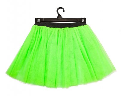 Tutu in neon green UV color for adults