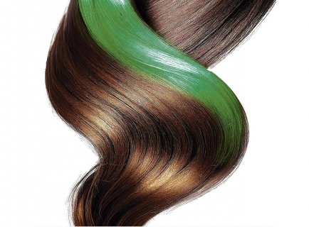Party accessories, hair spray in green color