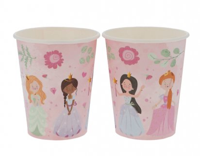 Paper cups for a Princess theme party