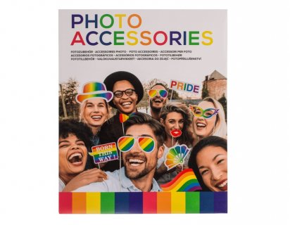 Pride rainbow photo booth props 12pcs