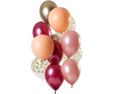 Rich ruby latex balloons 12pcs