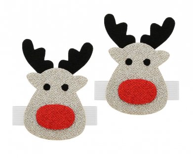 Rudolph the reindeer napkin rings 2pcs