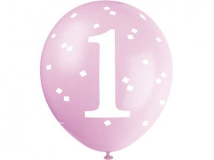 pink-gingham-latex-balloons-for-first-birthday-party-decoration-74915