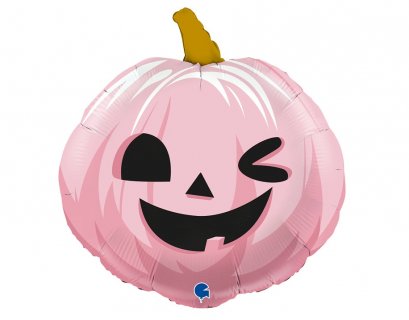 Foil balloon with pink pumpkin 56cm