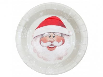Rustic Άγιος Βασίλης Μεγάλα Χάρτινα Πιάτα (10τμχ)
