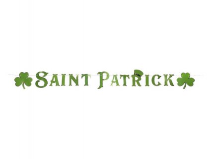 Saint Patrick letter garland 2m