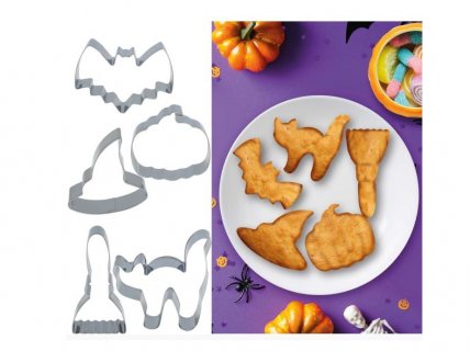 Set of cookie cutters for a Halloween theme party