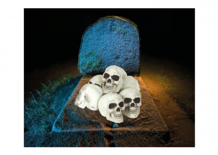 Σετ με νεκροκεφαλές, διακόσμηση για Halloween party