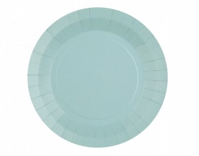 Compostable μικρά χάρτινα πιάτα σε σιέλ χρώμα 10τμχ