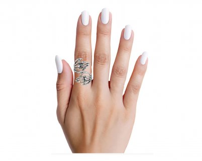 Skeleton metallic ring wearable party accessories and fashion gifts