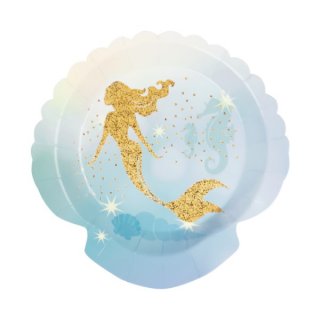 gold-mermaid-small-shaped-paper-plates-party-supplies-for-girls-51004