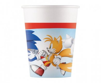 Sonic paper cups 8pcs