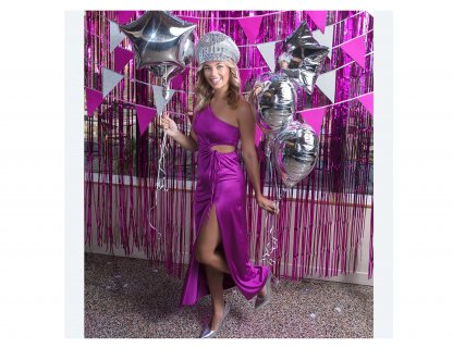Sparkle Bride hat for a bachelorette party