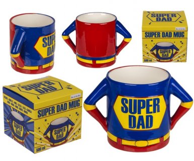 Super Dad stoneware mug gift for the father's day