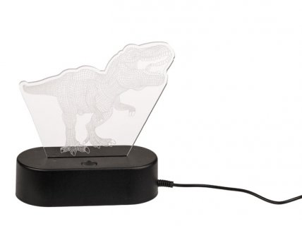 Led lamp in the shape of T-Rex for a dinosaur theme party