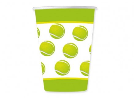 Tennis paper cups 8pcs
