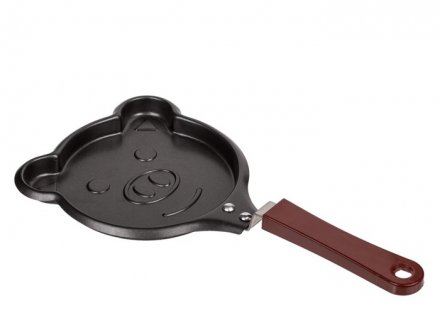 Frying pan in the shape of a pig face