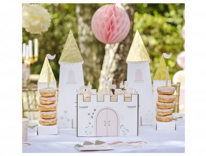 Το κάστρο της πριγκίπισσας σταντ για ντόνατς και cupcakes