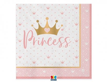 Princess crown luncheon napkins 20pcs