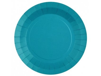 Μεγάλα χάρτινα πιάτα σε τυρκουάζ χρώμα 10τμχ