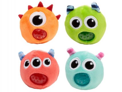 Queasy Squeezies balls with the Happy Monsters